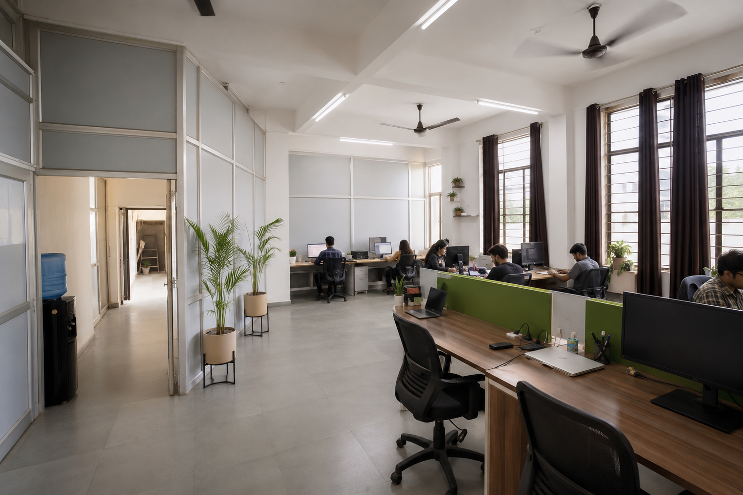 Overall view of the Tri Eye Infra office interior