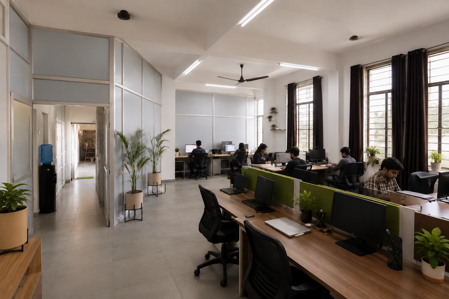 Refined office interior view for Tri Eye Infra