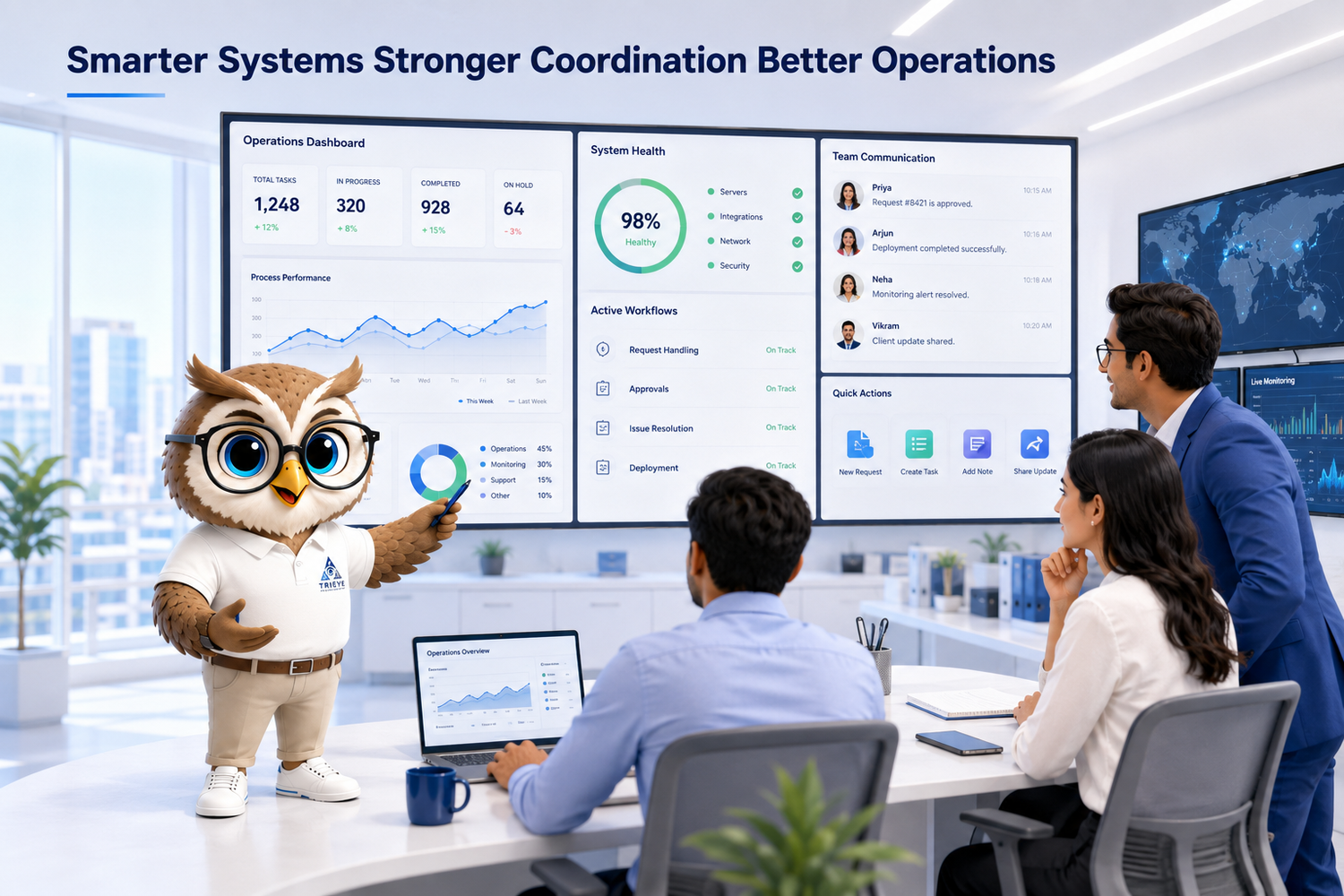 Tri Eye Infra technology-supported operations and coordination visual