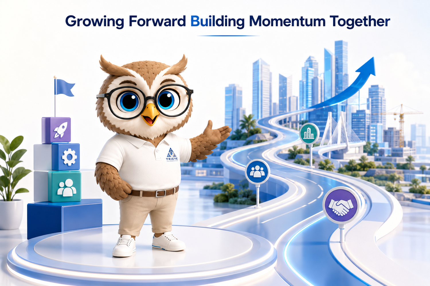 Tri Eye Infra company progress, partnership and future expansion visual